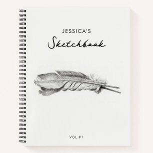 Artist Drawing Art Sketchbook Custom Name Notebook