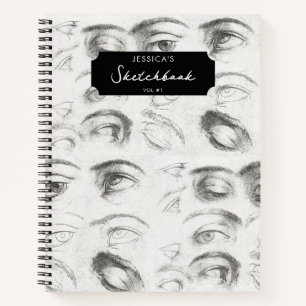 Artist Drawing Art Sketchbook Custom Name Notebook