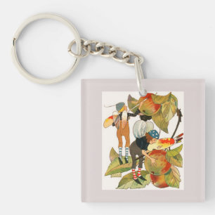 Artist Faeries Painting Fruit Key Ring