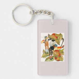 Artist Faeries Painting Fruit Key Ring