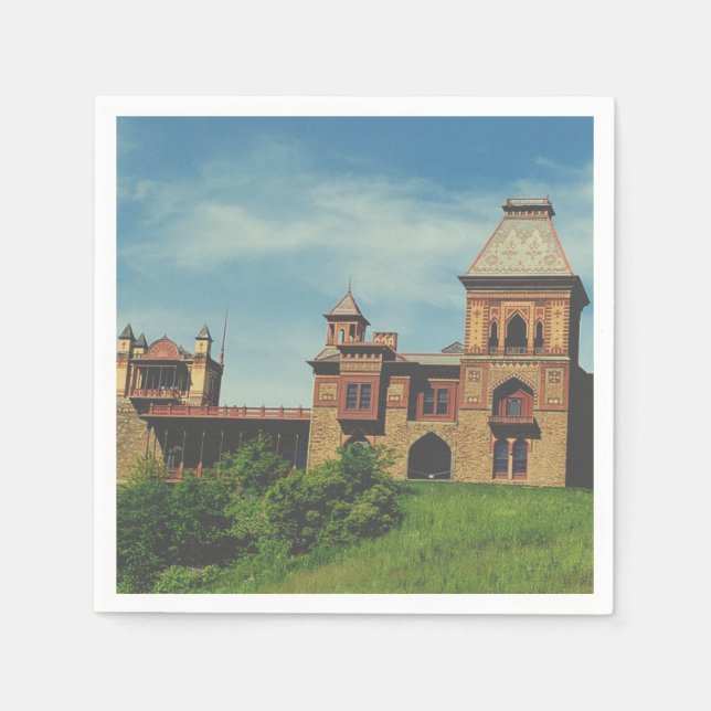 Artist Frederic Edwin Church Hudson, NY Estate Napkin (Front)