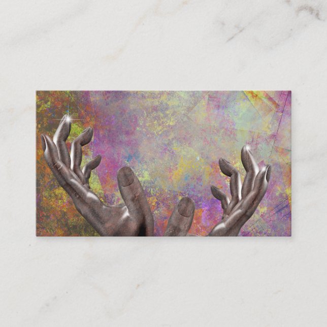 Artist Hands Business Card (Front)