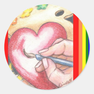 Artist Heart stickers