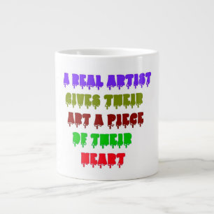 Artist Hearts And Art And Soul Large Coffee Mug