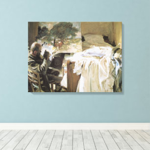Artist in His Studio by John Singer Sargent Canvas Print