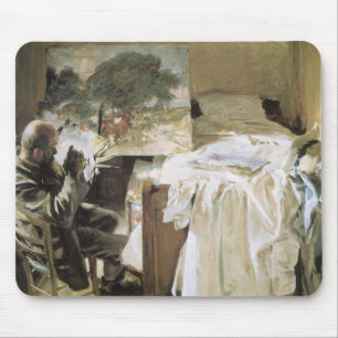 Artist in His Studio by John Singer Sargent Mouse Mat