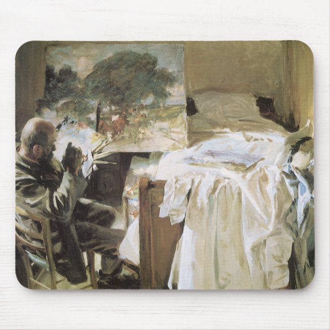 Artist in His Studio by John Singer Sargent Mouse Mat (Front)