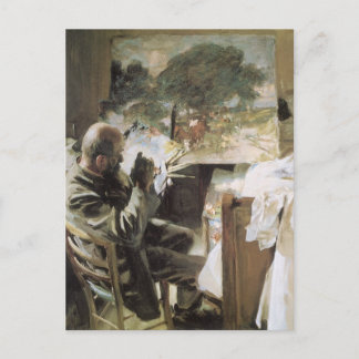 Artist in His Studio by John Singer Sargent Postcard