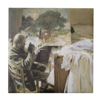 Artist in His Studio by John Singer Sargent Tile