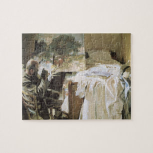Artist in His Studio by Sargent, Vintage Fine Art Jigsaw Puzzle