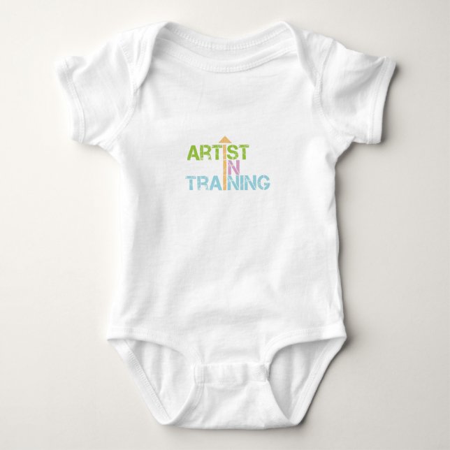 Artist in training baby bodysuit (Front)