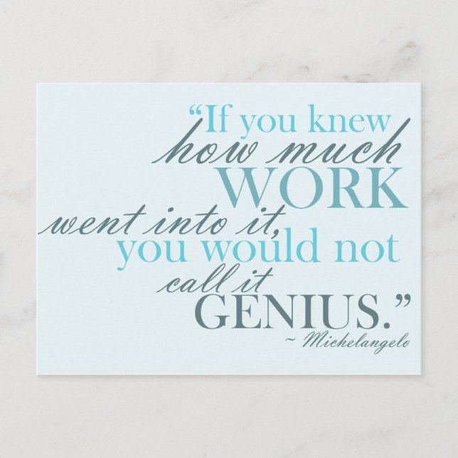 Artist Inspirational Postcard (Front)