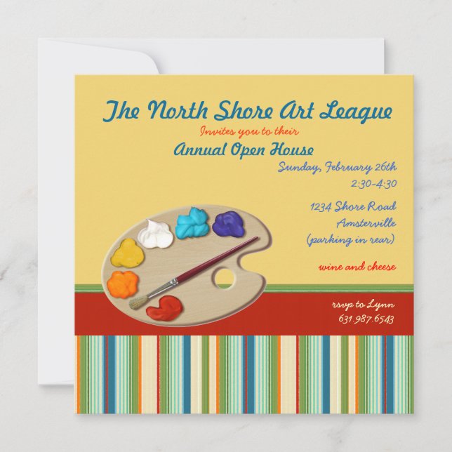 Artist Invitation. Invitation (Front)