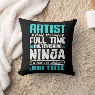 Artist Job Title Profession Artistic Art Creative Cushion