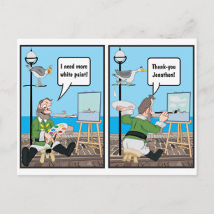 ARTIST JOKE. POSTCARD
