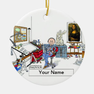 Artist - Male Ceramic Tree Decoration