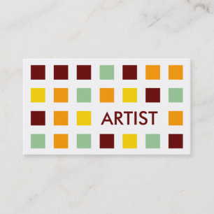 ARTIST (mod squares) Business Card