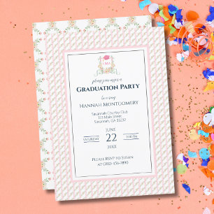 Artist Monogram Graduation Party Invitation