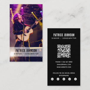 Artist Musician Songwriter Photo Social Media  Business Card