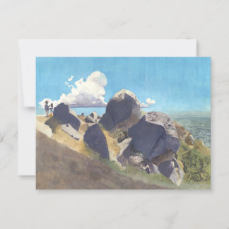 Artist on the California Coast Postcard