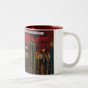 artist paint brush coffee mug