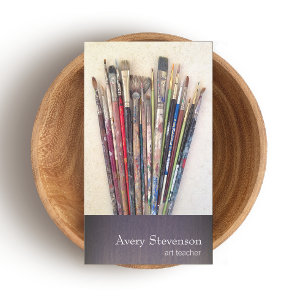 Artist Paint Brushes Painter Business Card