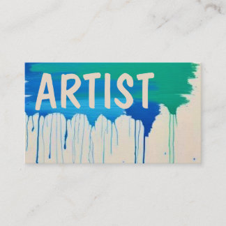 Artist Paint Business Card