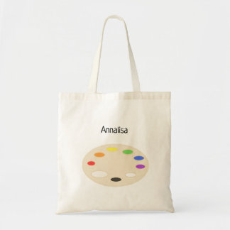 Artist Paint Palette Personalised Tote Bag