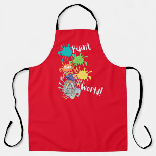 Artist painter craft paintbrushes colours! apron