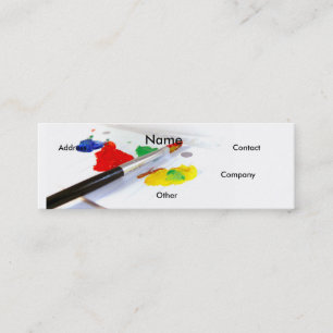 Artist Painter Mini Business Card