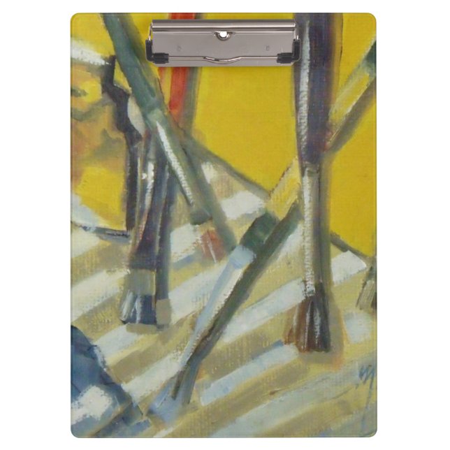 Artist Painter's Palette Colourful Paint  Clipboard (Front)