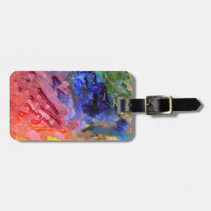 Artist Painter's Palette Colourful Paint  Luggage Tag