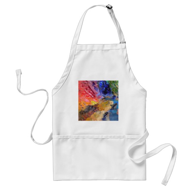 Artist Painter's Palette Colourful Paint  Standard Apron (Front)