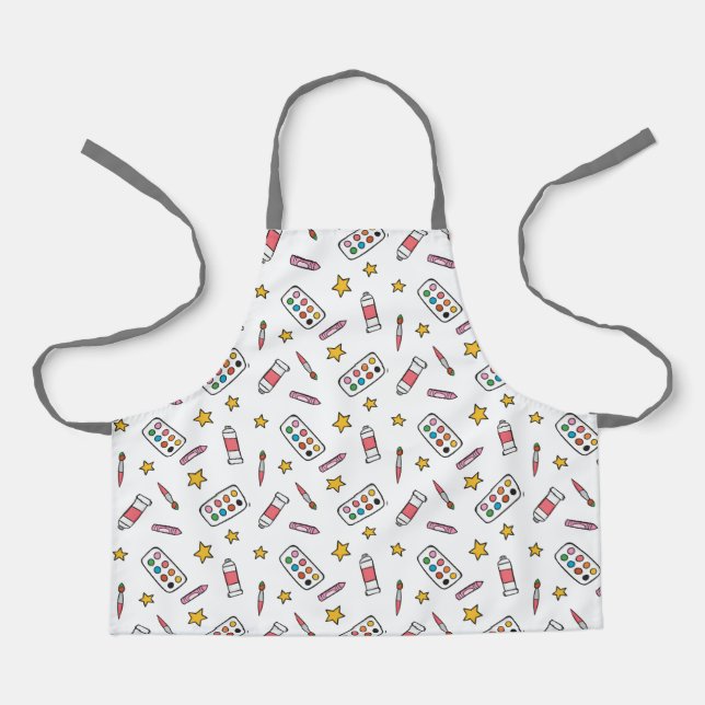 Artist Painting Tools All-Over Print Apron (Front)