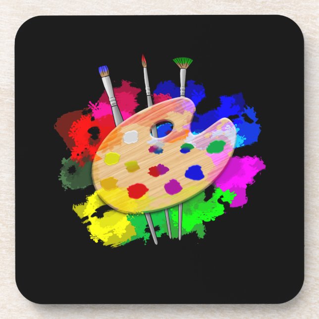 Artist Palette Artist Coaster (Front)