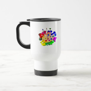 Artist Palette Artist Travel Mug