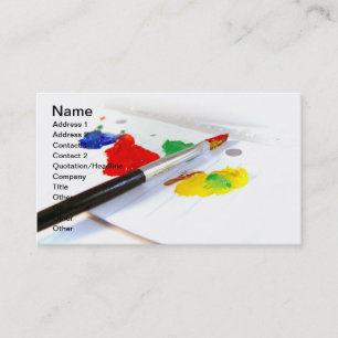 artist palette business card