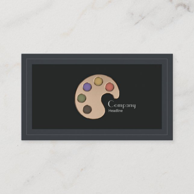 Artist Palette Business Card (Front)