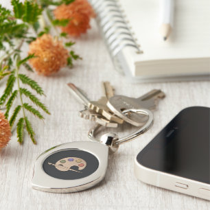 Artist Palette Camera Key Ring