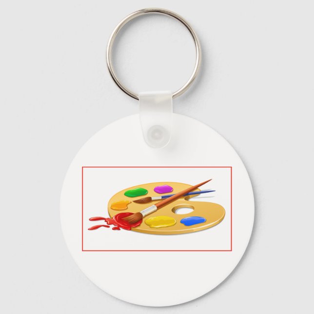 Artist Palette Key Ring (Front)