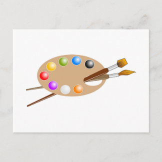 Artist Palette Postcard