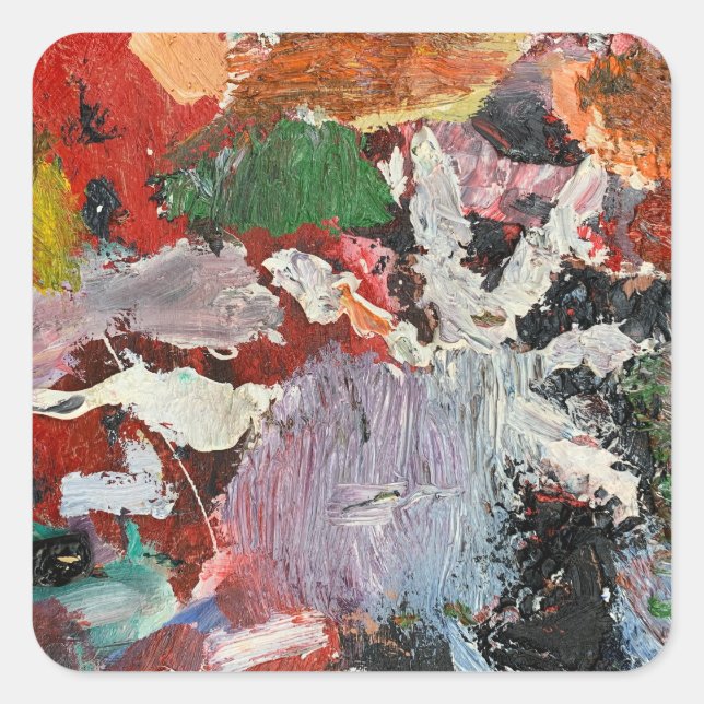 Artist Palette Square Sticker (Front)