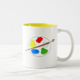 Artist Palette Two-Tone Coffee Mug