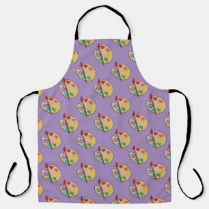 Artist Palette with Paint Brush Apron