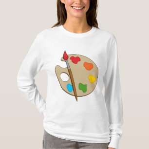 Artist Palette with Paint Brush T-Shirt
