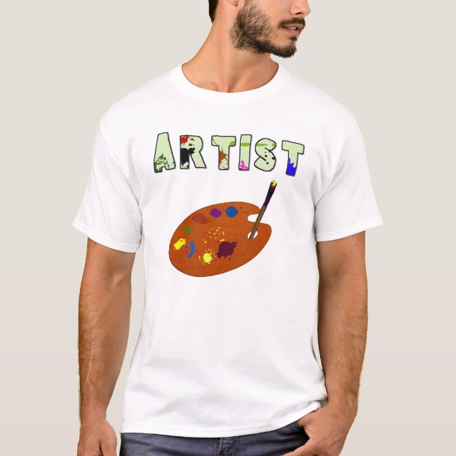 Artist Pallette Dark Kids T-Shirt (Front)