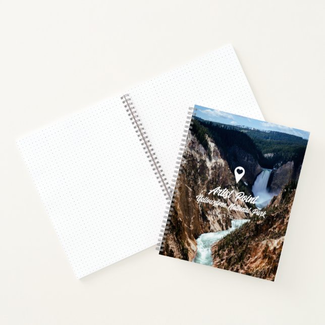 Artist Point Yellowstone National Park Notebook (Inside)