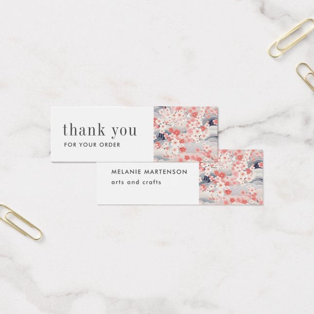 Artist Product Sakura Blossom Order Thank You Card (Office)