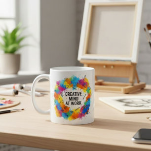 Artist Quote Colorful Splatter Coffee Mug