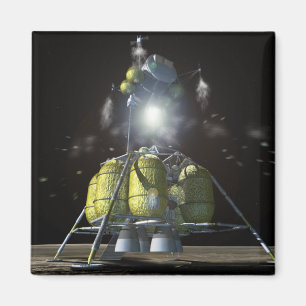 Artist rendition of a new spaceship to the moon 3 magnet
